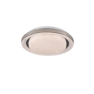 Reality L&aacute;mpara De Techo Moderna Atria Led Dimmer Effect Glitter Stars White Trio Lighting