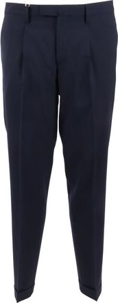BRIGLIA 1949 Pantaloni - Heren - Nette broeken - Blauw - XL - Katoen - Broeken