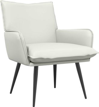 vidaXL Sill&oacute;n Blanco Cuero Sint&eacute;tico Vidaxl