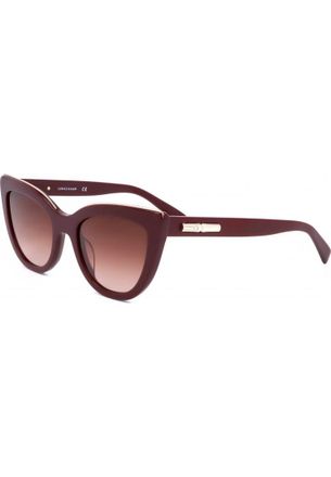 Longchamp Womens LO686S 51 604 Fashion Sunglasses - Burgundy - One Size