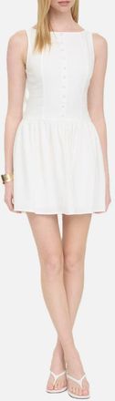 Blu Pepper Drop Waist Minidress in White at Nordstrom Rack, Size Medium