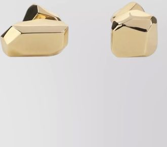 Lanvin metal cubic tiny geometric stud earrings