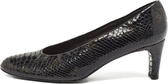 Stuart Weitzman Pumps in pelle goffrata 95mm - Nero