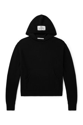 Acne Studios Logo-Appliqu&eacute;d Cashmere-Blend Hoodie