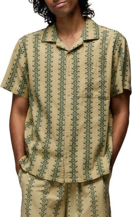 Prana Mantra Light Heritage Camp Shirt in Jackfruit at Nordstrom, Size X-Large