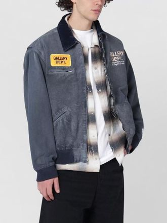 Gallery Dept. jacket embroidered back front patch zipper pocket