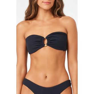 L*Space Jasper Bandeau Bikini Top in Black at Nordstrom Rack, Size X-Small