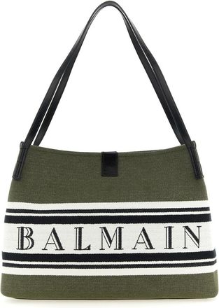 Balmain Green Release Large Tote