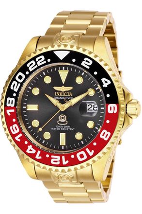 Invicta Pro Diver 27970 Heren Horloge - Automatisch Uurwerk - Roestvrij Staal met zwarte Wijzerplaat - 47mm