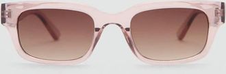 Mango Occhiali da sole rettangolari rosa pastello - Donna - Taglia unica - MANGO
