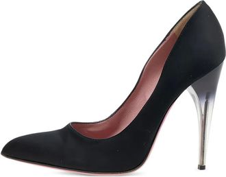 Prada 125mm satin pumps - Black
