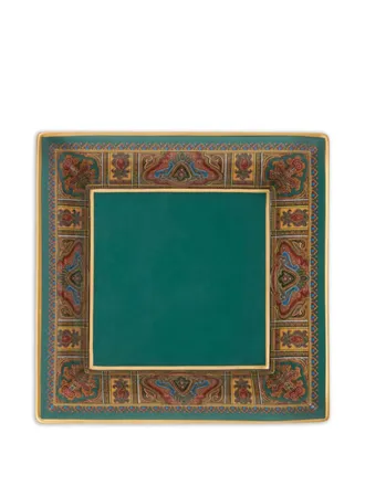 Etro Home Vassoio con stampa paisley (16cm x 16cm) - Verde