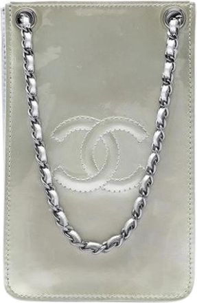 Chanel Pre-owned Vintage Mini Crossbody Bag - Dames - Vintage Mini Tas - Beige - ONE Size - Leer - Vintage