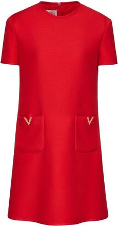 Valentino Garavani Crepe Couture dress - women - Silk/Viscose/Virgin Wool/Elastane - 44 - Red