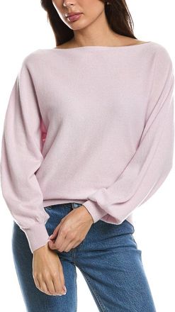 Fort&eacute; Cashmere Off-The-Shoulder Dolman 100% Cashmere Sweater