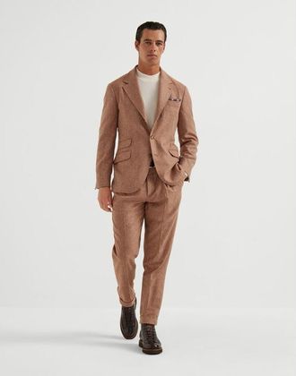 Brunello Cucinelli Mens Autumn Capsules Wool Suit, Size 50