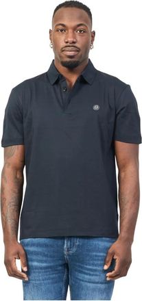 HUGO BOSS Blauwe T-shirts en Polos met Monogram - Heren - Polos - Blauw - 2XL - Katoen - Tops