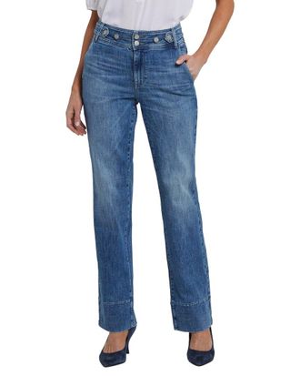 NYDJ Bailey Washed Crystal Straight Leg Jean