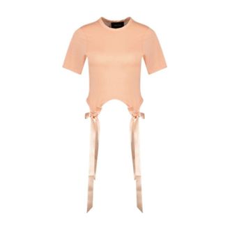 Simone Rocha Bow Tail Easy T-Shirt - Orange