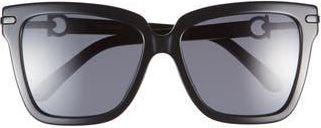 Ferragamo 57mm Square Sunglasses in Black at Nordstrom Rack