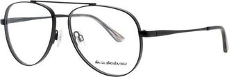 Quiksilver Unisex Black Rectangular Eyeglass Frames Quiksilver-Qs1015-Mblk-56