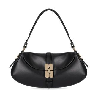 Ganni Shoulder Bags, female, Black, Size: ONE SIZE B-Kat Bag