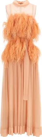 Alberta Ferretti Multicolor Silk Long Womens Dress