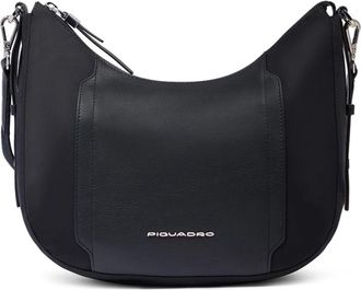 Piquadro Circle Schoudertas - Dames - Schoudertassen - Zwart - ONE Size - Polyester - Tassen