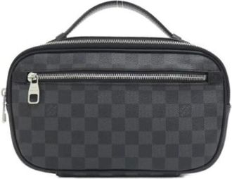 Louis Vuitton Pre-owned Cross Body Bags, male, Gray, Size: ONE SIZE Pre-owned Ambler Shoulder Bag