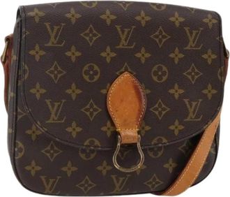 Louis Vuitton Pre-owned Cross Body Bags, female, Brown, Size: ONE SIZE Pre-owned Vintage Canvas Cross Body Bag