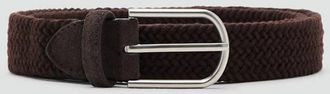 Mango Cintura elasticizzata intrecciata marrone - Uomo - 100 - MANGO MAN