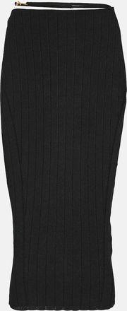 Jacquemus La Jupe Pralu ribbed-knit midi skirt