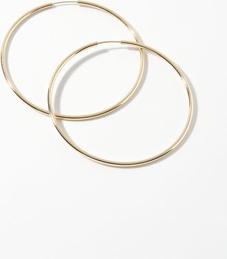 Pilgrim Womens Large minimalist Hoop Earrings