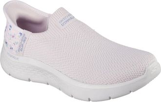 Skechers Go Walk Flex Sunset Rose Slip On Runners Womens Lt Pk Tex/Tr 5 UK