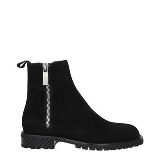Off-white Off-weiße Stiefel Männer Wildleder schwarz