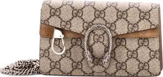 Gucci Dionysus Bag GG Coated Canvas Super Mini crossbody bag - women - Fabric - One Size - Brown