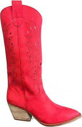 Mi.iM Womens Rodeo Ready Western Boots In Red