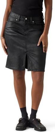 Levi's Coated Stretch Denim Midi Skirt in Prize Fighter at Nordstrom Rack, Size 26