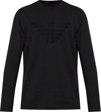 Emporio Armani T-shirt a maniche lunghe - Nero