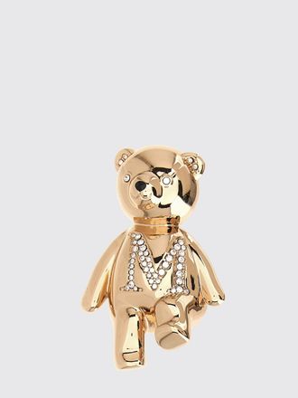 Max Mara Jewelled Brooch in Gold-Tone Metal