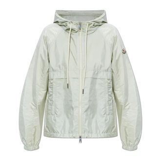 Moncler Light Jackets, female, Green, Size: XL Coquelicot Hooded Jacket