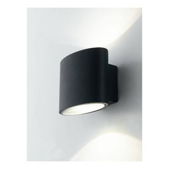 Netlighting Boxter Outdoor Integrated LED Up Down Wall Light Black IP44 4000K