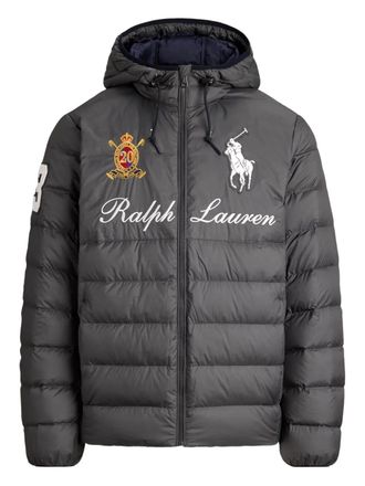 Polo Ralph Lauren Giacca con logo ricamato - Grigio