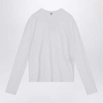 Toteme White T-shirt in organic cotton blend