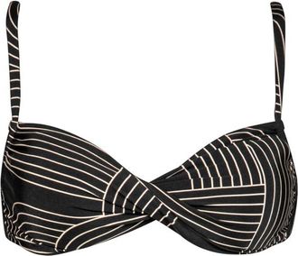 Watercult Line Set Bikini Top No. 7855 Bikini-Top f&uuml;r Damen | schwarz/grau