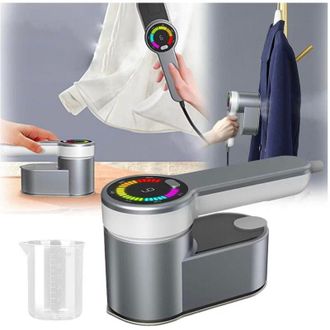 Trade Shop Trade Shop - Plancha De Vapor Mini Port&aacute;til Con Pantalla De Viaje Giratoria Vertical Peque&ntilde;a