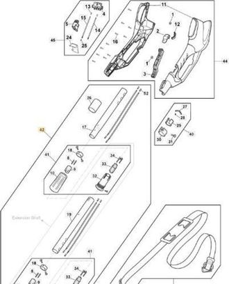 STIGA Sports Manija Tubo Mt 24v-48v Original Stiga - 118805010/0