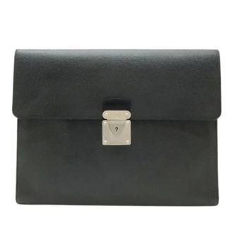 Louis Vuitton Vintage, unisex, Zwart, ONE Size, Leer, Tweedehands leren Louis Vuitton tassen