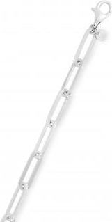 Allurez Flat Paperclip Link Chain With Lobster Clasp Sterling Silver