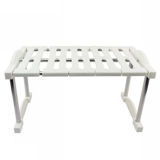 Trade Shop Trade Shop - Mensola Sovrapponibile Salvaspazio Impilabile Organizer Cucina Armadio Mobili 20